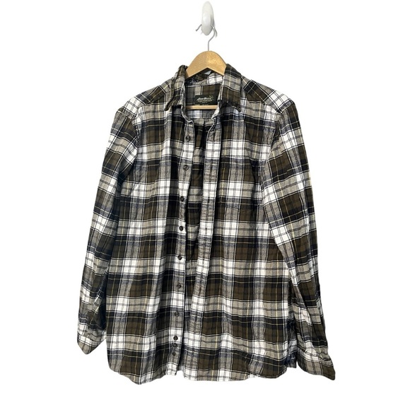 Eddie Bauer Set of 2 100% Cotton Flannels - Men’s Tall Large - Picture 4 of 12
